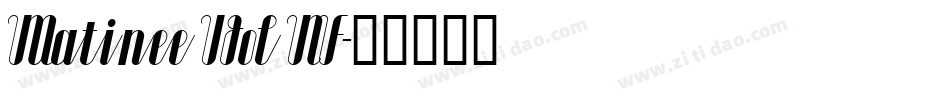 Matinee Idol NF字体转换
